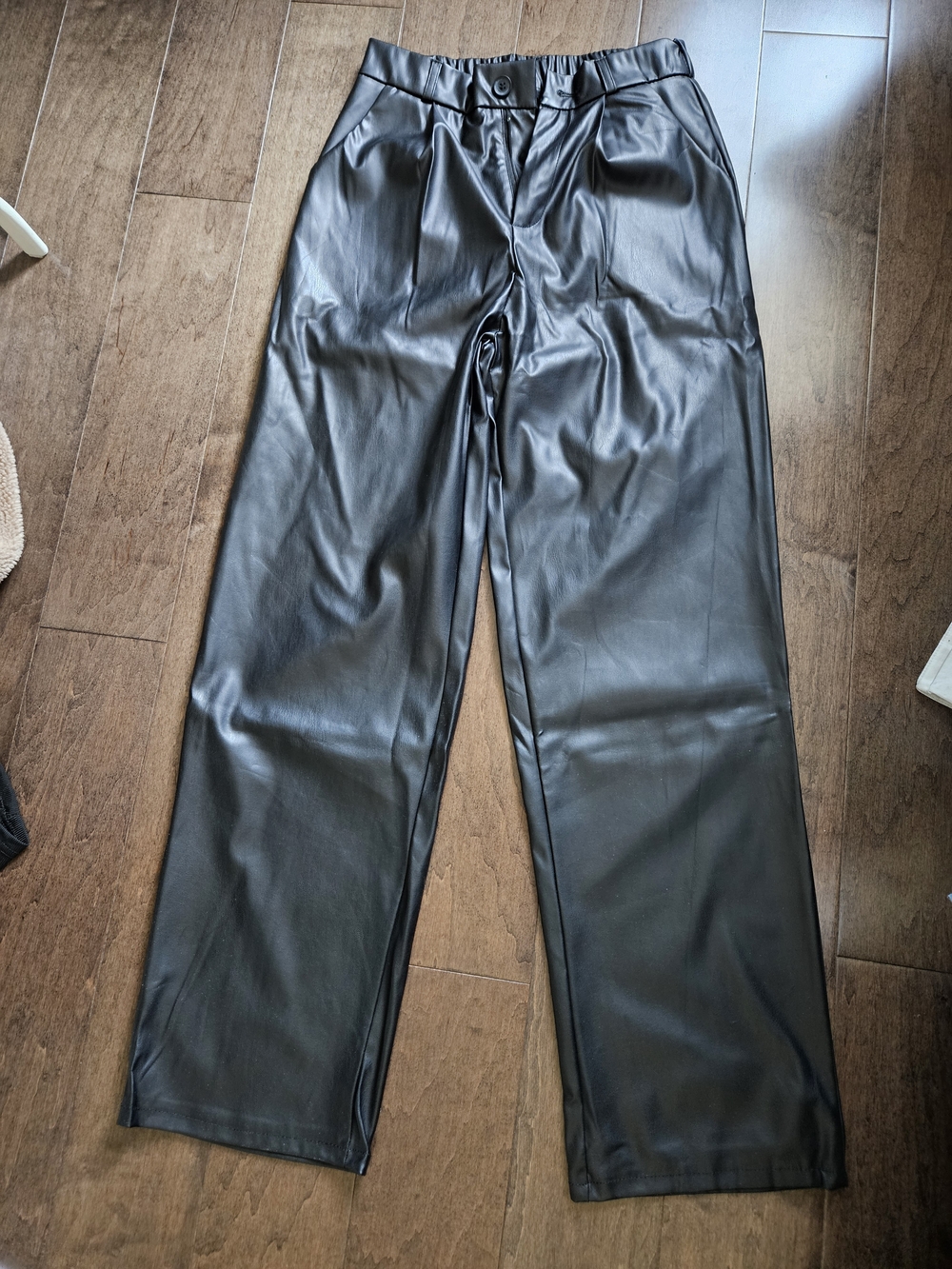 Faux Leather Straight Leg Pants BRAND NEW
